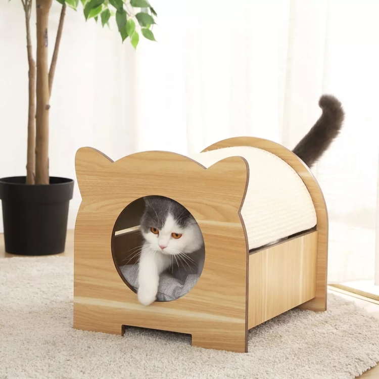 

Original Xiaomi Youpin Little Beast Star Multifunctional Amusement Cat Head Pet Bed, Size: 36.5x40.5x36.5cm