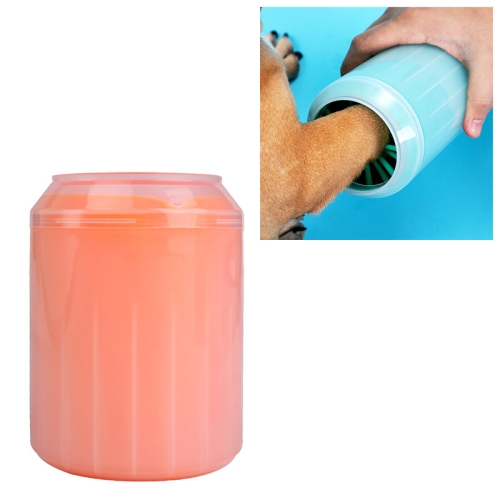 

Pet Cat Dog Foot Clean Cup Cleaning Tool Silicone Washing Cup, Size: 10x7.5x7.5cm (Orange)
