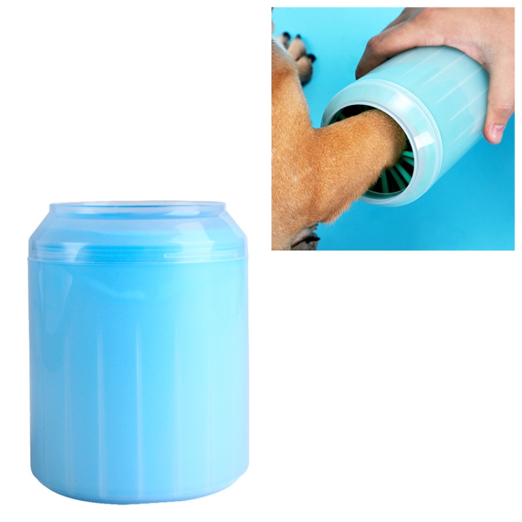 

Pet Cat Dog Foot Clean Cup Cleaning Tool Silicone Washing Cup, Size: 10x7.5x7.5cm (Blue)