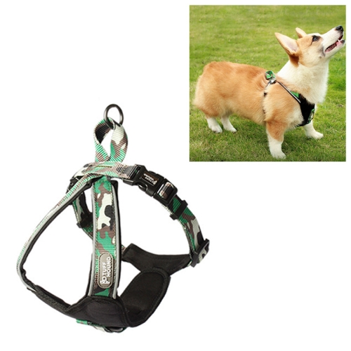 

1628 Medium and Large Dogs Leashes Dog Chest Straps Pet Supplies, Size: L(Green)