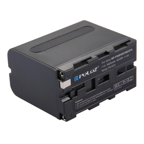 

PULUZ NP-F930 / 950 / 960 / 970 7.4V 6600mAh Li-ion Battery for Sony FDR-AX1E / HDR-FX1000E / HDR-AX2000E