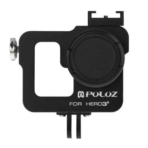 

PULUZ Housing Shell CNC Aluminum Alloy Protective Cage with 37mm UV Lens Filter & Lens Cap for GoPro HERO3+ /3(Black)