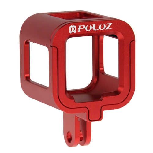 

[US Stock] PULUZ Housing Shell CNC Aluminum Alloy Protective Cage with Insurance Frame for GoPro HERO5 Session /HERO4 Session /HERO Session(Red)