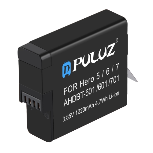 

PULUZ for GoPro HERO7 Black /7 White / 7 Silver /6 /5 AHDBT-501 3.85V 1220mAh Battery