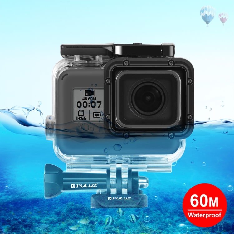 PULUZ for GoPro HERO6 /5 30m Underwater Waterproof Housing Diving Protective Case with Buckle Basic Mount & Screw protective waterproof housing case