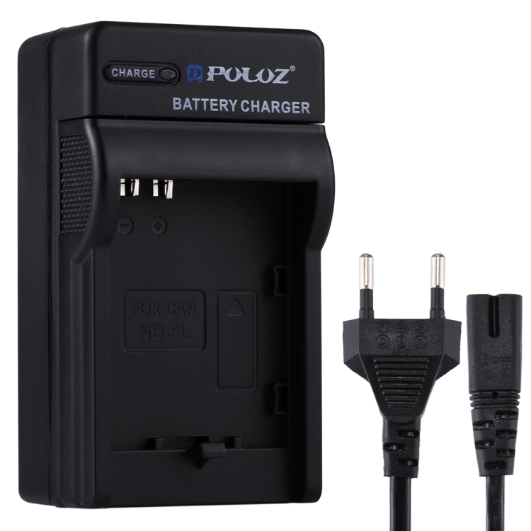

PULUZ EU Plug Battery Charger with Cable for Canon NB-5L Battery