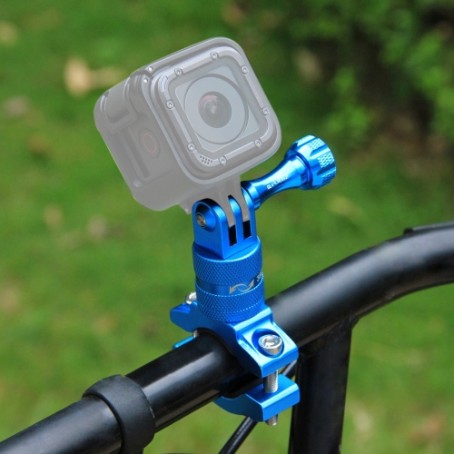 

[UAE Warehouse] PULUZ 360 Degree Rotation Bike Aluminum Handlebar Adapter Mount with Screw for GoPro HERO10 Black / HERO9 Black / HERO8 Black /7 /6 /5 /5 Session /4 Session /4 /3+ /3 /2 /1, DJI Osmo Action, Xiaoyi and Other Action Cameras(Blue)