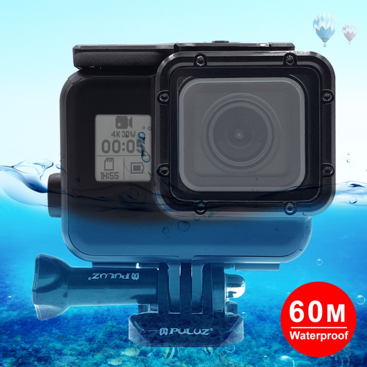 Sunsky Puluz 60m Waterproof Housing Protective Case For Gopro Hero 18 Hero7 Black 6 5 With Buckle Basic Mount Screw No Need To Remove Lens