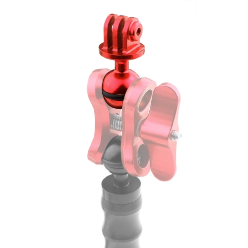 

PULUZ CNC Aluminum Ball Head Adapter Mount for DJI Osmo Action, GoPro HERO7 /6 /5 /5 Session /4 Session /4 /3+ /3 /2 /1, Xiaoyi and Other Action Cameras, Diameter: 2.5cm(Red)