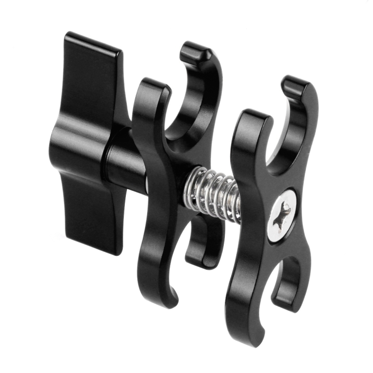 CAOMING Dual Handle Aluminium Tray Stabilizer with Dual Ball Aluminum Alloy Clamp /& Floating Arm for Underwater Camera Housings Durable Color : Blue