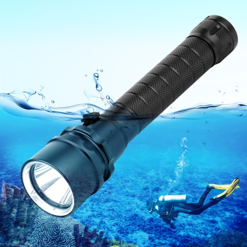 

PULUZ 3800LM Aluminum Alloy 50m Depth Diving LED Flashlight Cold White Light Torch Light