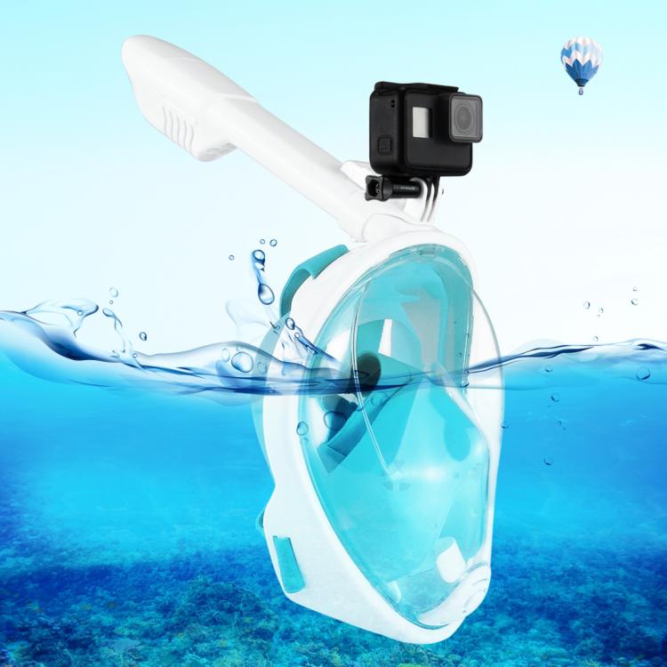 PULUZ 200mm Tube Water Sports Diving Equipment Full Dry Snorkel Mask for GoPro HERO6 /5 /5 Session /4 Session /4 /3+ /3 /2 /1, Xiaoyi and Other Action Cameras, Kid S Size(Green)