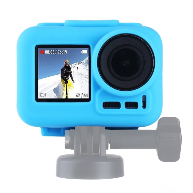 

PULUZ Silicone Protective Case for DJI Osmo Action with Frame(Blue)