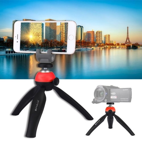 

[US Warehouse] PULUZ Pocket Mini Tripod Mount with 360 Degree Ball Head for Smartphones, GoPro, DSLR Cameras(Red)