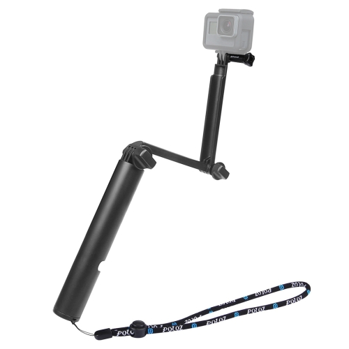 

PULUZ 3-Way Grip Foldable Multi-functional Selfie-stick Extension Monopod Holder for GoPro HERO9 Black / HERO8 Black / HERO7 /6 /5 /5 Session /4 Session /4 /3+ /3 /2 /1, Xiaoyi and Other Action Cameras, Length: 24.2-50.8cm