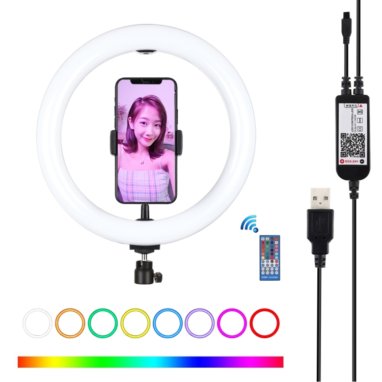 10.2 inch USB 3 Modes Dimmable LED Ring Vlogging Video Light Kits with 1.65m Adjustable Tripod Stand and Phone Clamp for Live Stream PULUZ Ring Light Kit Makeup YouTube Video