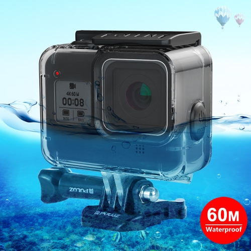 

PULUZ 60m Underwater Depth Diving Case Waterproof Camera Housing with Soft Button for GoPro HERO8 Black
