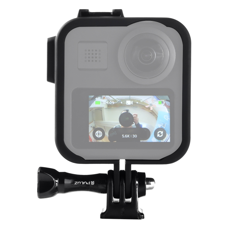 Sunsky Puluz 適用於gopro Max Abs塑膠側邊框保護殼帶底座和長螺絲 顏色 黑色