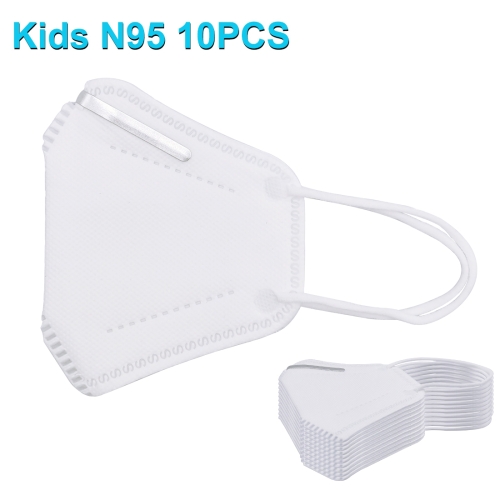 

[HK Warehouse] 10 PCS Kids KN95 n95 Breathable Respirator Dustproof Antiviral Anti-fog Protective Face Mask for Kids Children