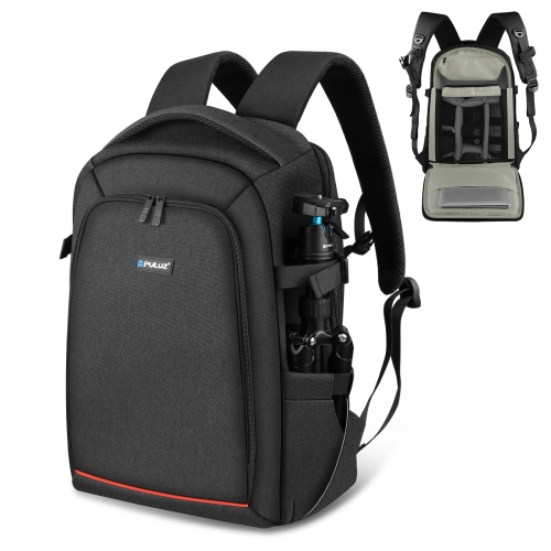 PULUZ Outdoor Portable Waterproof Scratch-proof Dual Shoulders Backpack Handheld PTZ Stabilizer Camera Bag with Rain Cover for Digital Camera, DJI Ronin-SC / Ronin-S (Black)