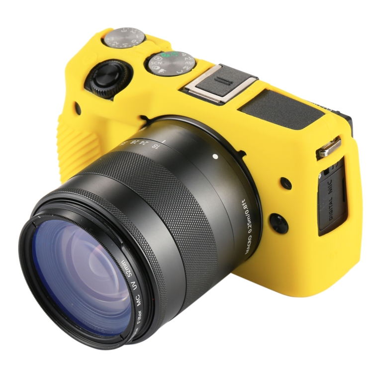 

PULUZ Soft Silicone Protective Case for Canon EOS M3(Yellow)