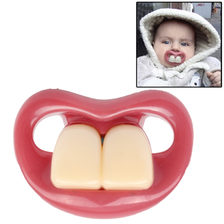 

Safe Funny Two Front Teeth Silicone Baby Nipple
