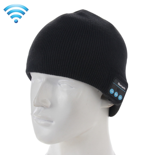 

Knitted Bluetooth Headset Warm Winter Hat with Mic for Boy & Girl & Adults(Black)