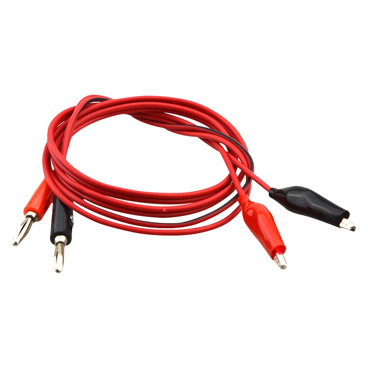 

Banana Plug to Alligator Clip Wire Test Cable, Length: 1m