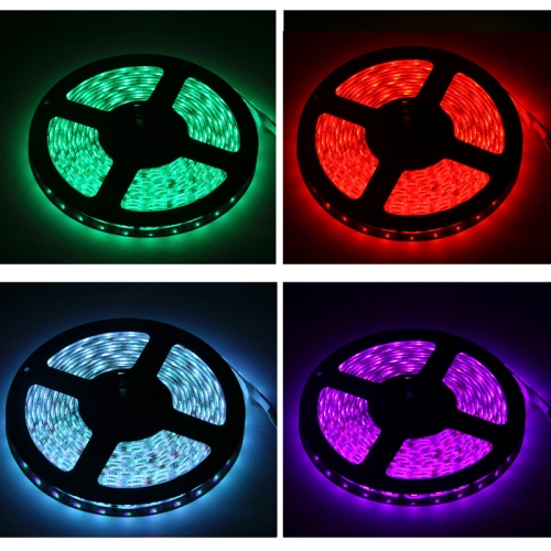 

Waterproof Rope Light, Length: 5m, Colorful Light 3528 SMD LED with 24 Keys Remote Control, 60 LED/m, 12V 5A