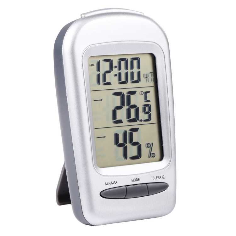 

LCD Digital Desk Indoor Thermometer Hygrometer with Date / Clock / Freezing Warning