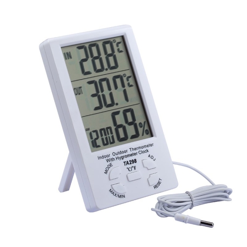 

TA298 Digital LCD Humidity / Hygrometer and Thermometer with Extra Sensor Cable