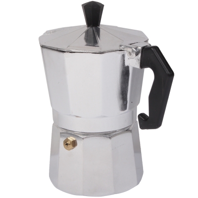 

High Quality Aluminum Moka Coffee Maker Espresso Coffee Pot(Silver)
