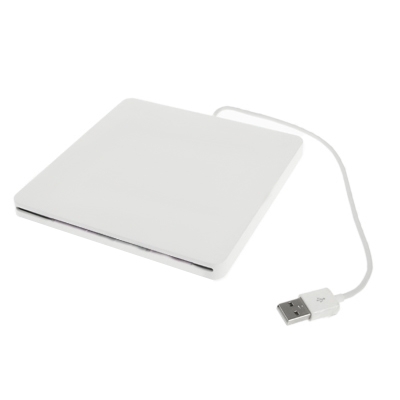 

Super Slim USB 2.0 Slot-in Portable Optical DVD-RW Driver Box(White)