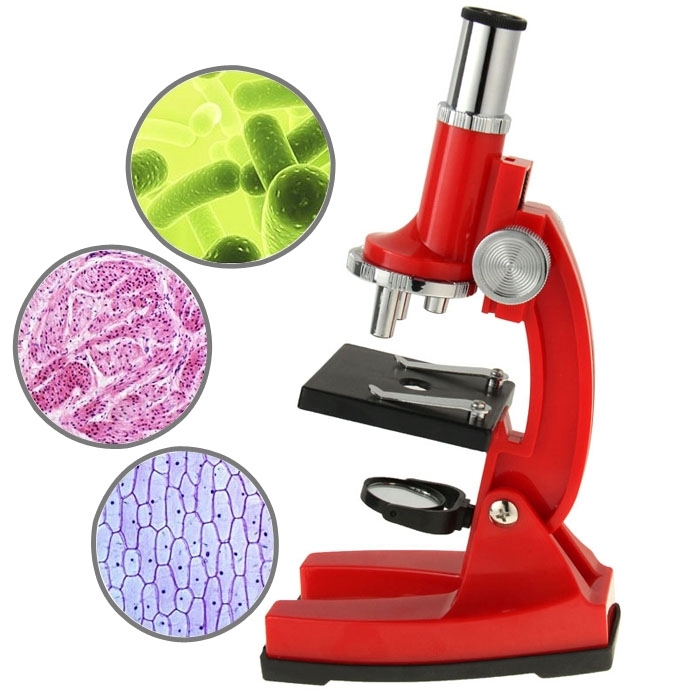 

10X-45X Digital Biological Microscope Set for Children(Red)