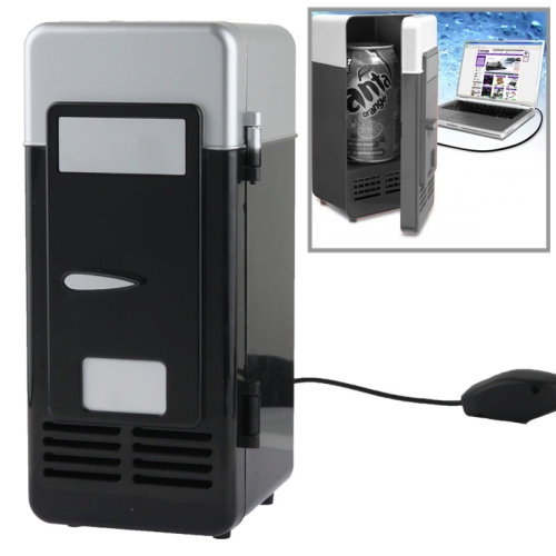 

Mini USB PC Fridge Beverage / Drink Cans Cooling / Heating(Black)
