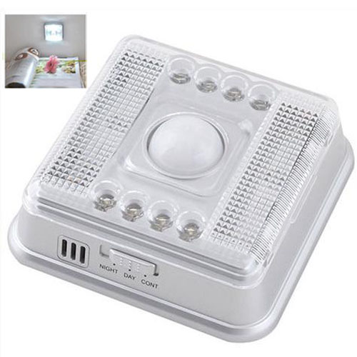 

L0803SER 8 LED Light PIR Auto Sensor Motion Detector(White)