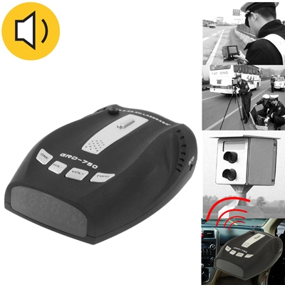 

GRD-750 Digital Radar Laser Detector, Built-in Loud Speaker(Black)