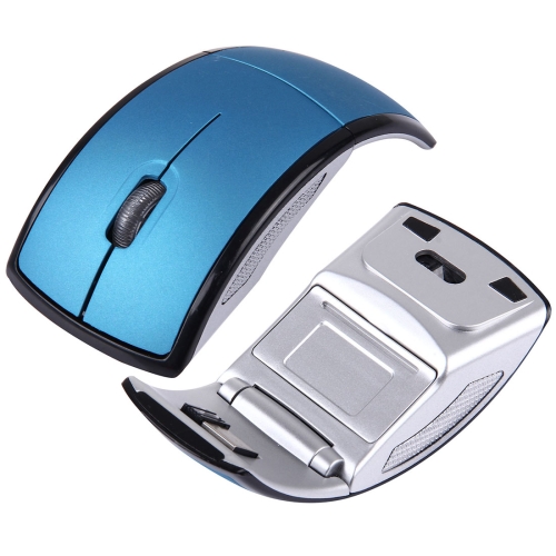 

Wireless 2.4GHz 800-1200-1600dpi Snap-in Transceiver Folding Wireless Optical Mouse / Mice(Blue)