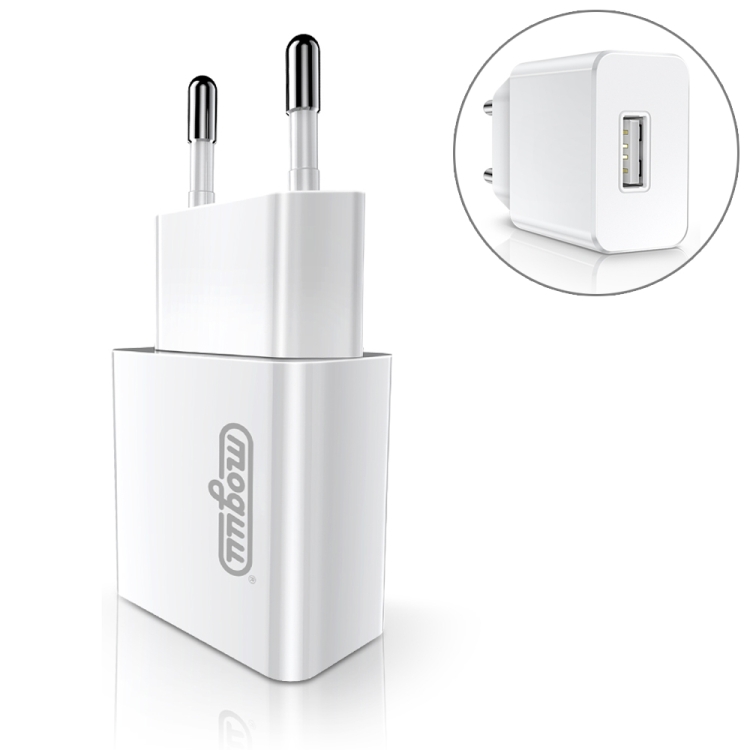 

JOYROOM MUGOO MGL-001 2.1A Single USB Travel Charger, EU Plug, for iPhone X / iPhone 8 & 8 Plus / iPhone 7 & 7 Plus / 6& 6 Plus / 6S & 6S Plus and other iPhone & iPad