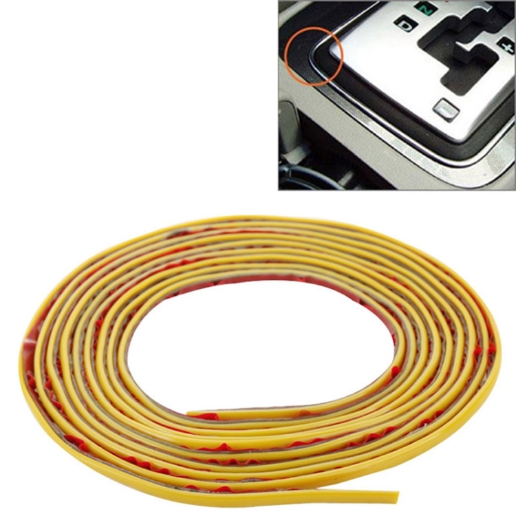 

Interior Trim and Exterior Trim Universal 3M Car Decorative Sticker Long Strip(Yellow)