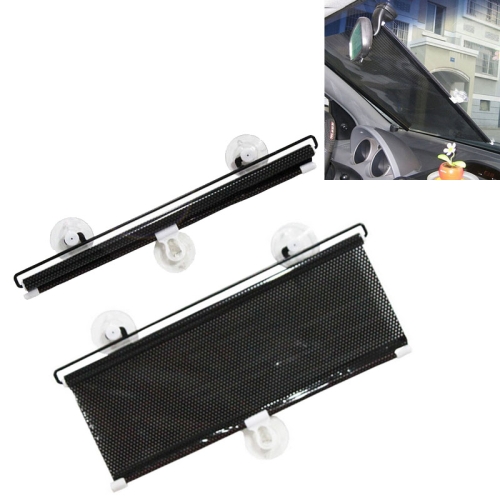 

Retractable Car Window Sun Shade for Automobile Front and Back Windshield, Size: 125cm x 50cm, Random Color Delivery