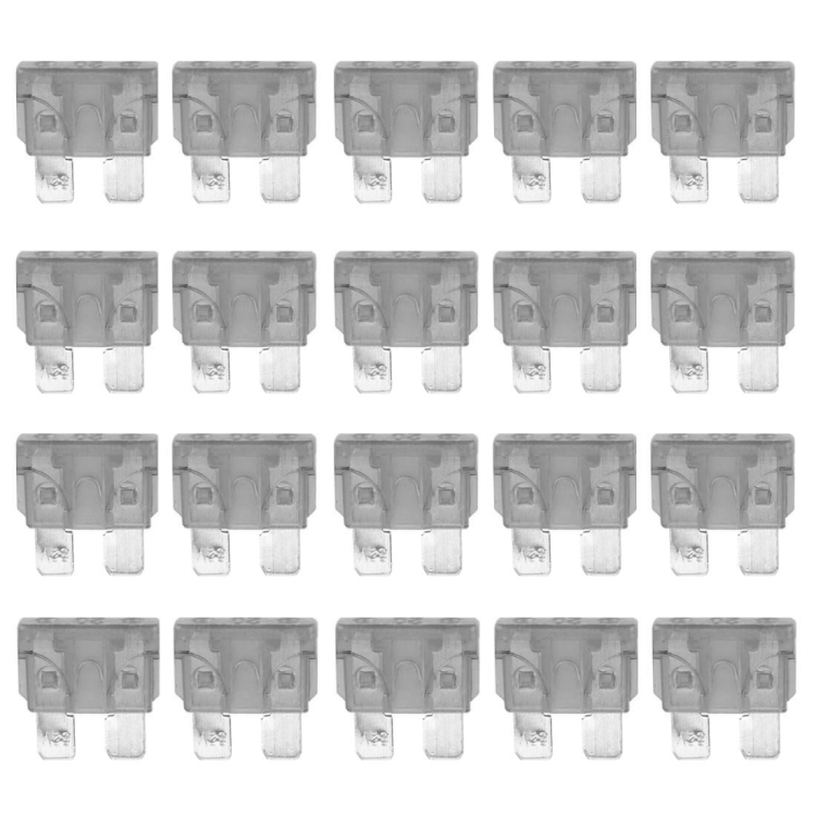 

100 PCS Auto Mini Blade Fuse (25A) , DC 12V(Transparent)