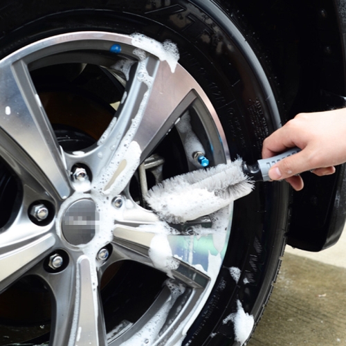 

KANEED Car Wheel Tire Rim Scrub Brush Hub Clean Wash Brush Car Truck Motorcycle Bike Washing Cleaning Tool