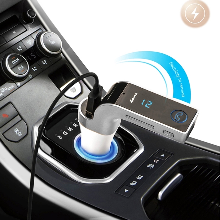 

Multifunctional Bluetooth Car Charger with Car Full Frequency FM Transmitter / Stereo MP3 Player for iPhone 6s & 6s Plus, Galaxy Note 5 & S6 Edge+, and Most Bluetooth Mobile Devices(Silver)