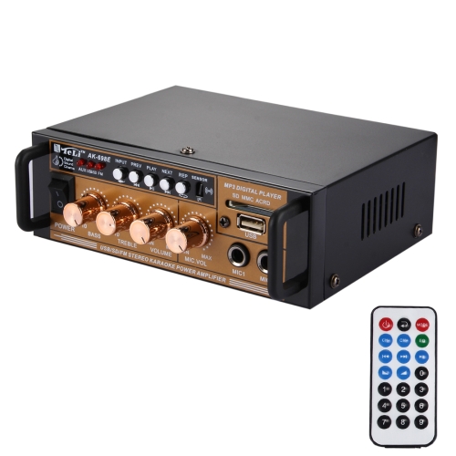 Digital Audio Power Amplifier Home Hi-Fi Stereo MP3 Player Support USB SD MMC