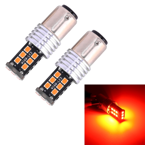 

2 PCS 1157/BAY15D 3W LED 300LM SMD 2835 Car Rear Brake Light for Vehicles, DC 12V(Red Light)