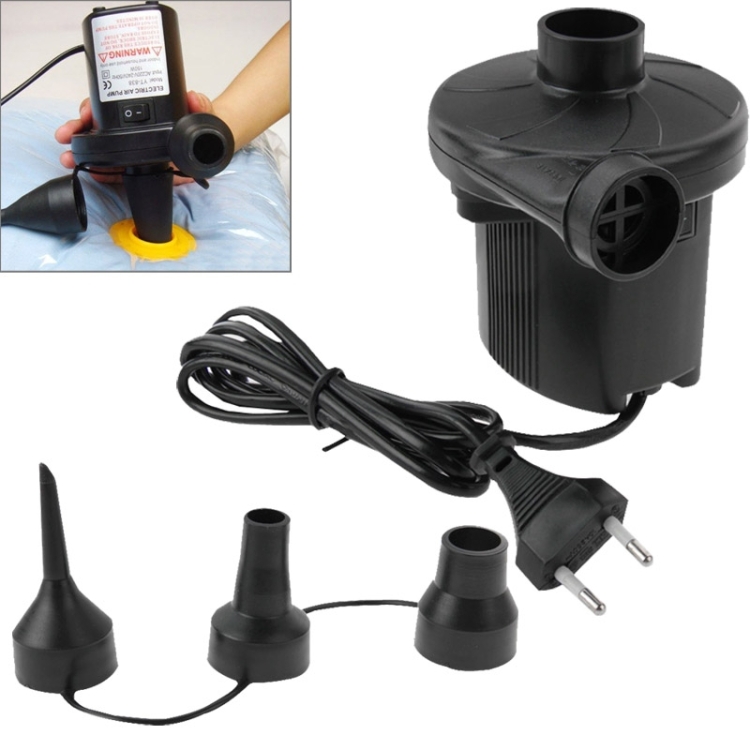 110V 150W Electric Air Pump 4/" Inch With Three Nozzles Inflates Deflates 50hZ