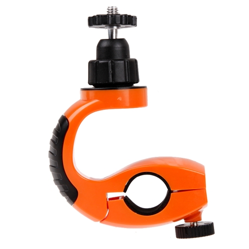 

360 Degree Rotary Stand Sport Bicycle Handlebar Mount for GoPro NEW HERO /HERO6 /5 Session /5 /4 Session /4 /3+ /3 /2 /1, Xiaoyi Sport Cameras(Orange)