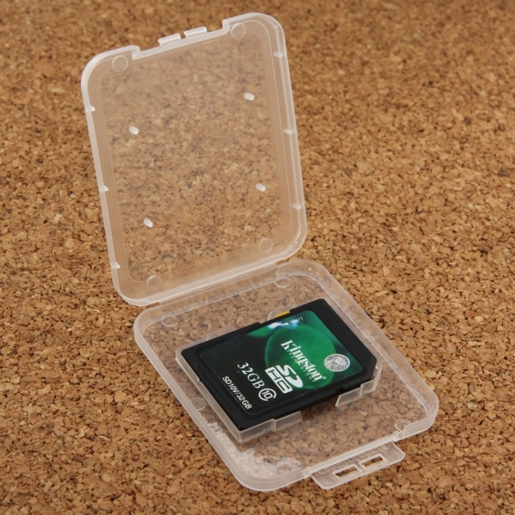 

100Pcs Transparent Plastic Storage Card Box for Secure Digital Memory Card / SD Card