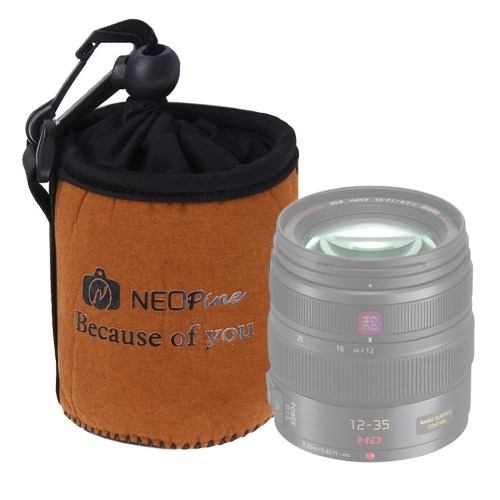 

NEOpine Universal Waterproof Padded Protector Neoprene Camera Lens Bag for Canon / Nikon / Sony Cameras, Size S: 8.5 x 8cm